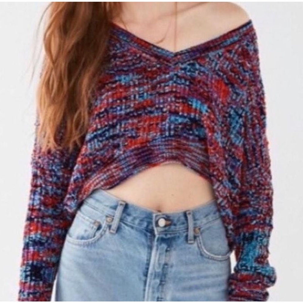 Colorful Cropped Sweater